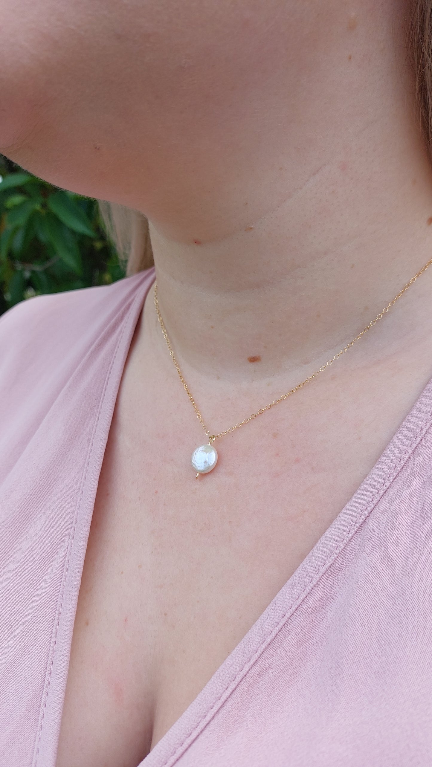 Luna Mini Pearl Necklace
