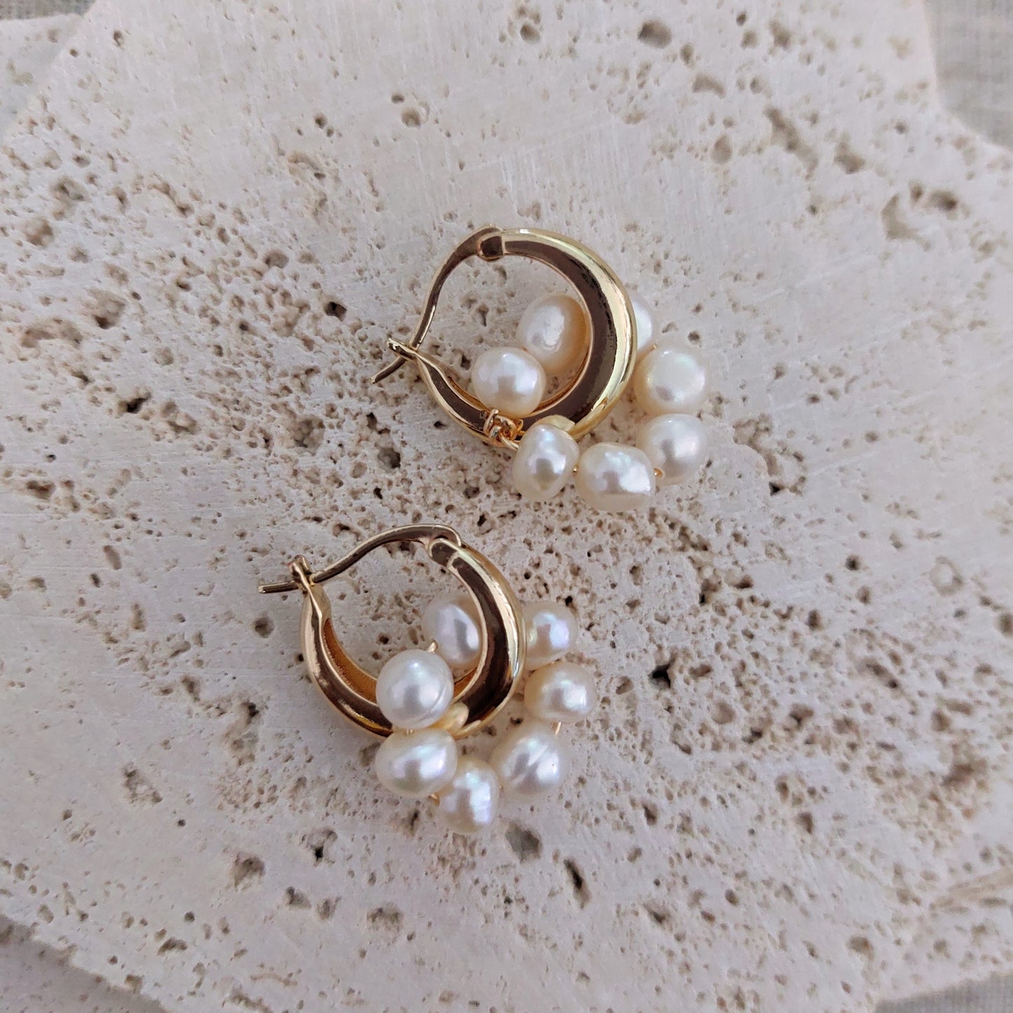 Daisy Chain Hoop Earrings