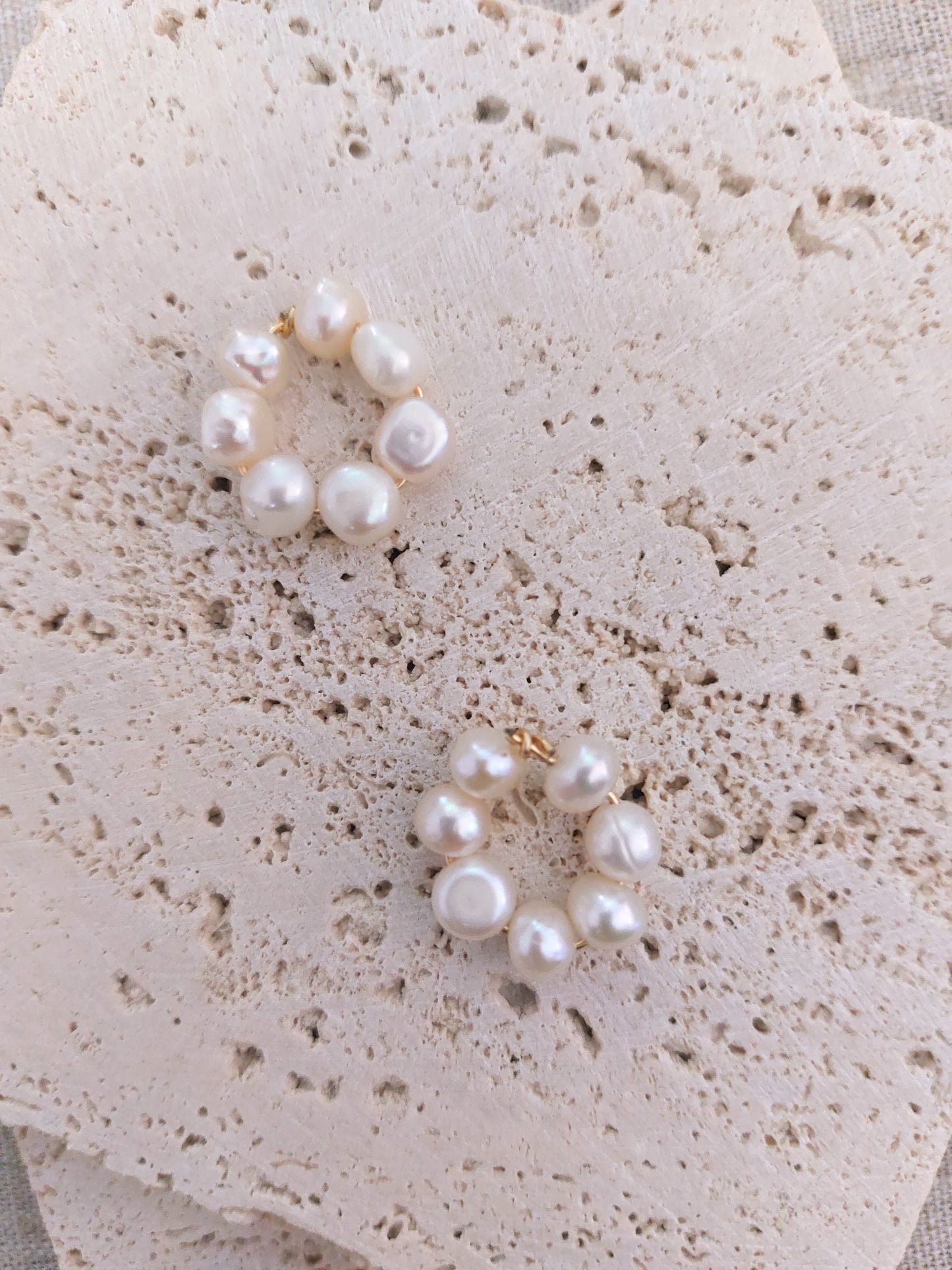 Daisy Chain Hoop Earrings