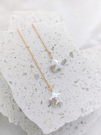 Star Threader Earrings